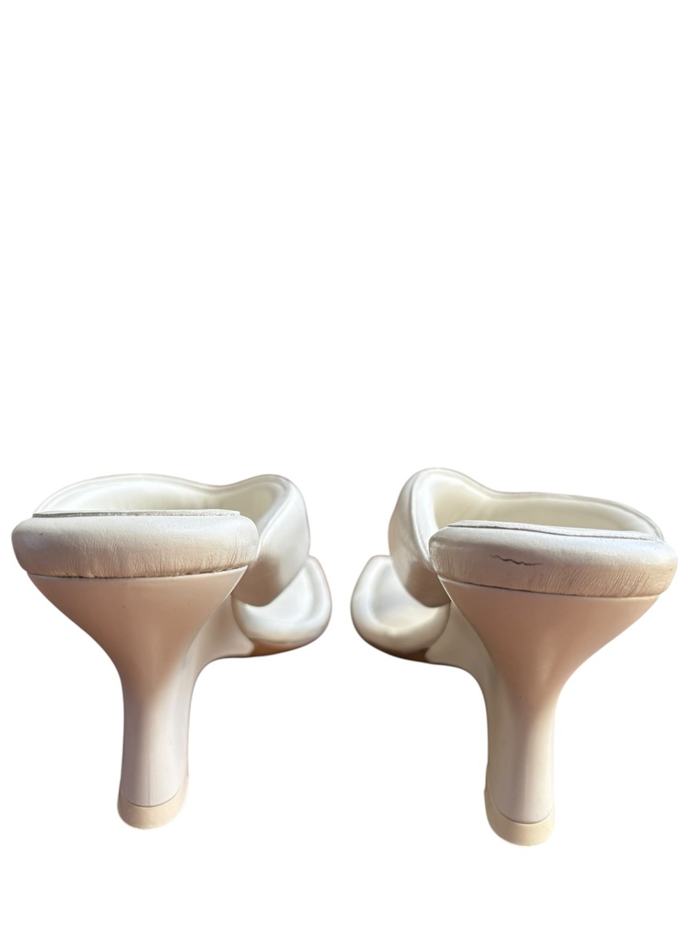 Gia Borghini Gia 6 Ivory Leather Wedge Sandals US 10.5/EU 41 - Picture 3 of 8